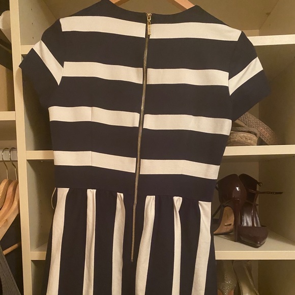 Eliza J Cap Sleeve Stripe Dress - Picture 6 of 8